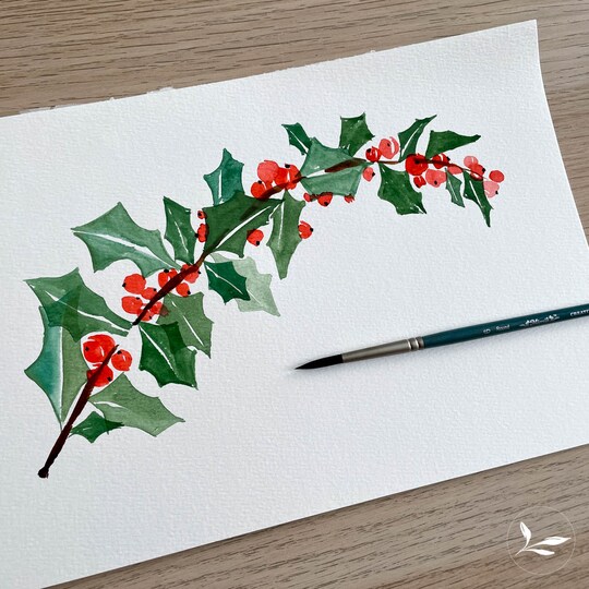 How to Paint: Watercolor Holly